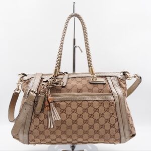 CC43 ❤️ Gucci GG Canvas Bella 2 Way Bag